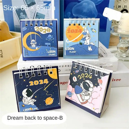 Cute Mini Desk Calendar – Cartoon Desktop Calendar for Office & Study