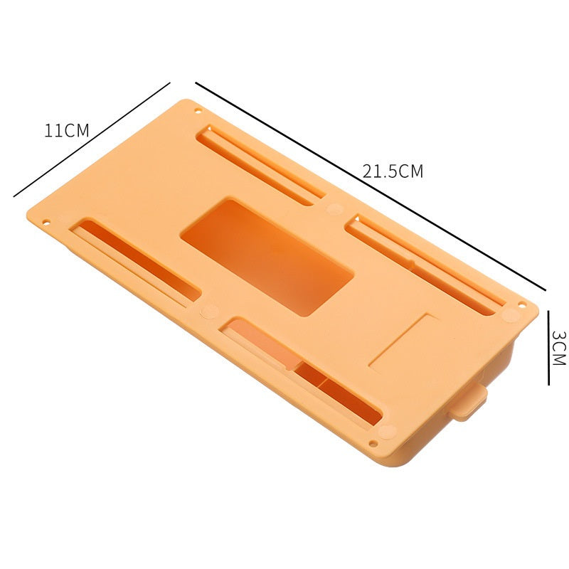 Mobile Small Drawer Can Be Pasted Under The Table Storage Box Hidden Desk Side Desktop Stationery Pencil Case Storage Basket Grid