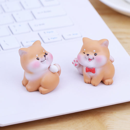 Cute Mini Shiba Inu Styled Desk Decorations