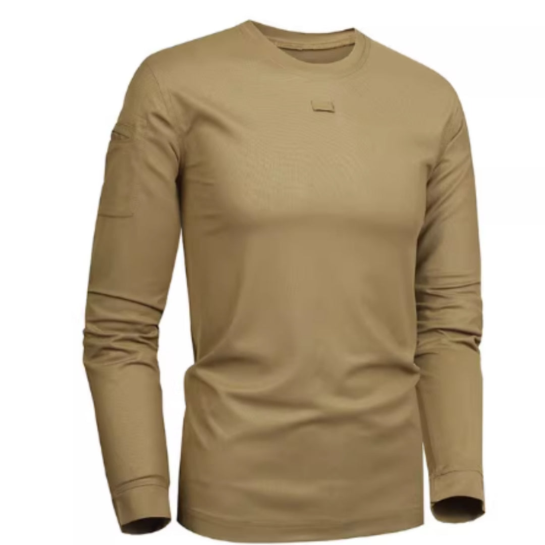 Outdoor Tactical Summer Moisture-wicking And Breathable Crew Neck Short-sleeved Shirt