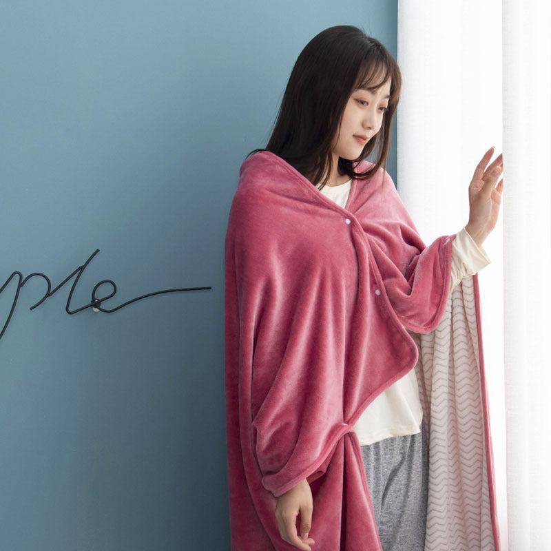 wearable blanket hoodie - Pink