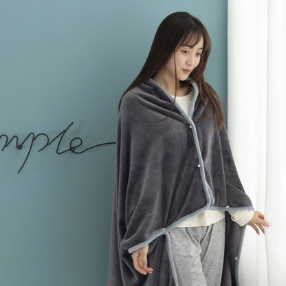 wearable blanket hoodie - grey