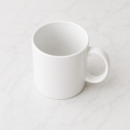 White Coffee Mug – Minimal Ceramic Cup for Coffee, Tea & Everyday Drinks