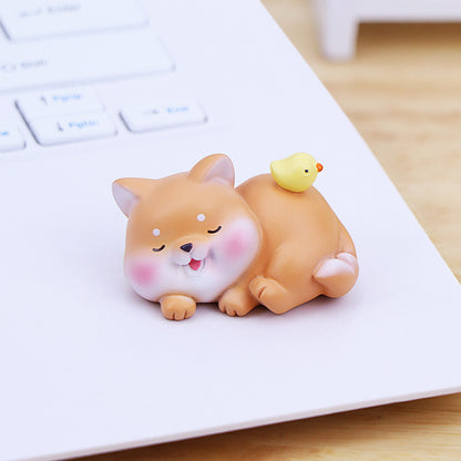 Cute Mini Shiba Inu Styled Desk Decorations