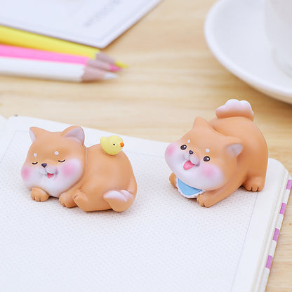 Cute Mini Shiba Inu Styled Desk Decorations
