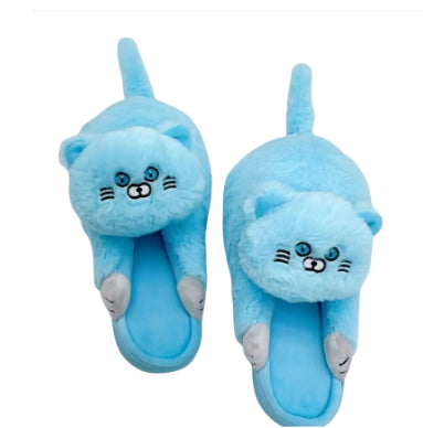 Cute Cat Plush Slippers