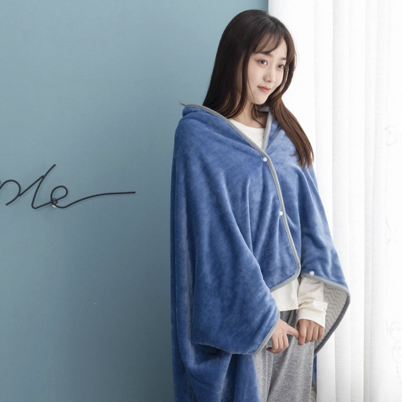 wearable blanket hoodie - Blue