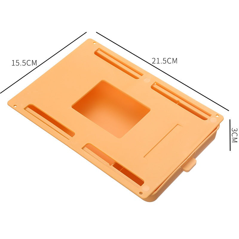 Mobile Small Drawer Can Be Pasted Under The Table Storage Box Hidden Desk Side Desktop Stationery Pencil Case Storage Basket Grid