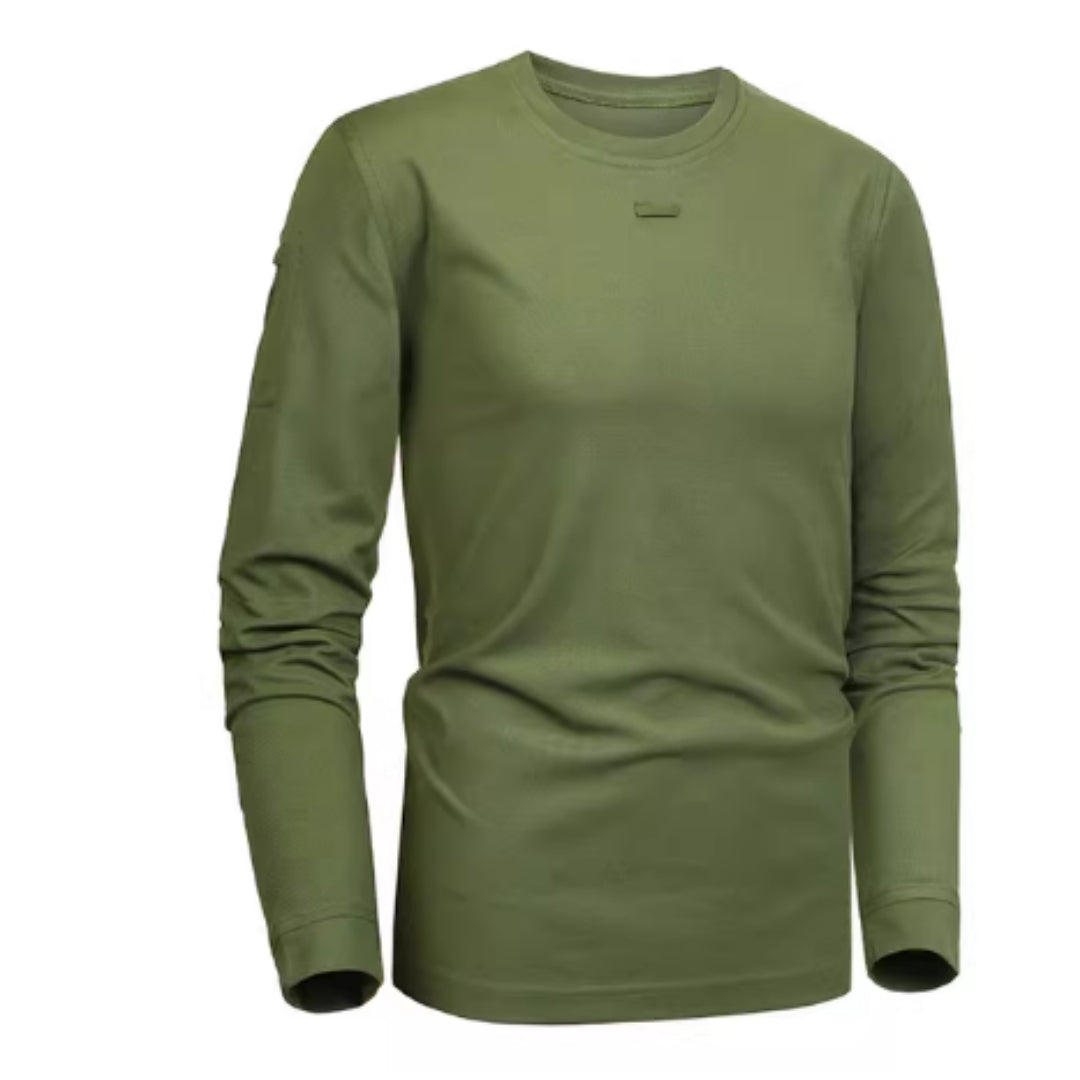 Outdoor Tactical Summer Moisture-wicking And Breathable Crew Neck Short-sleeved Shirt